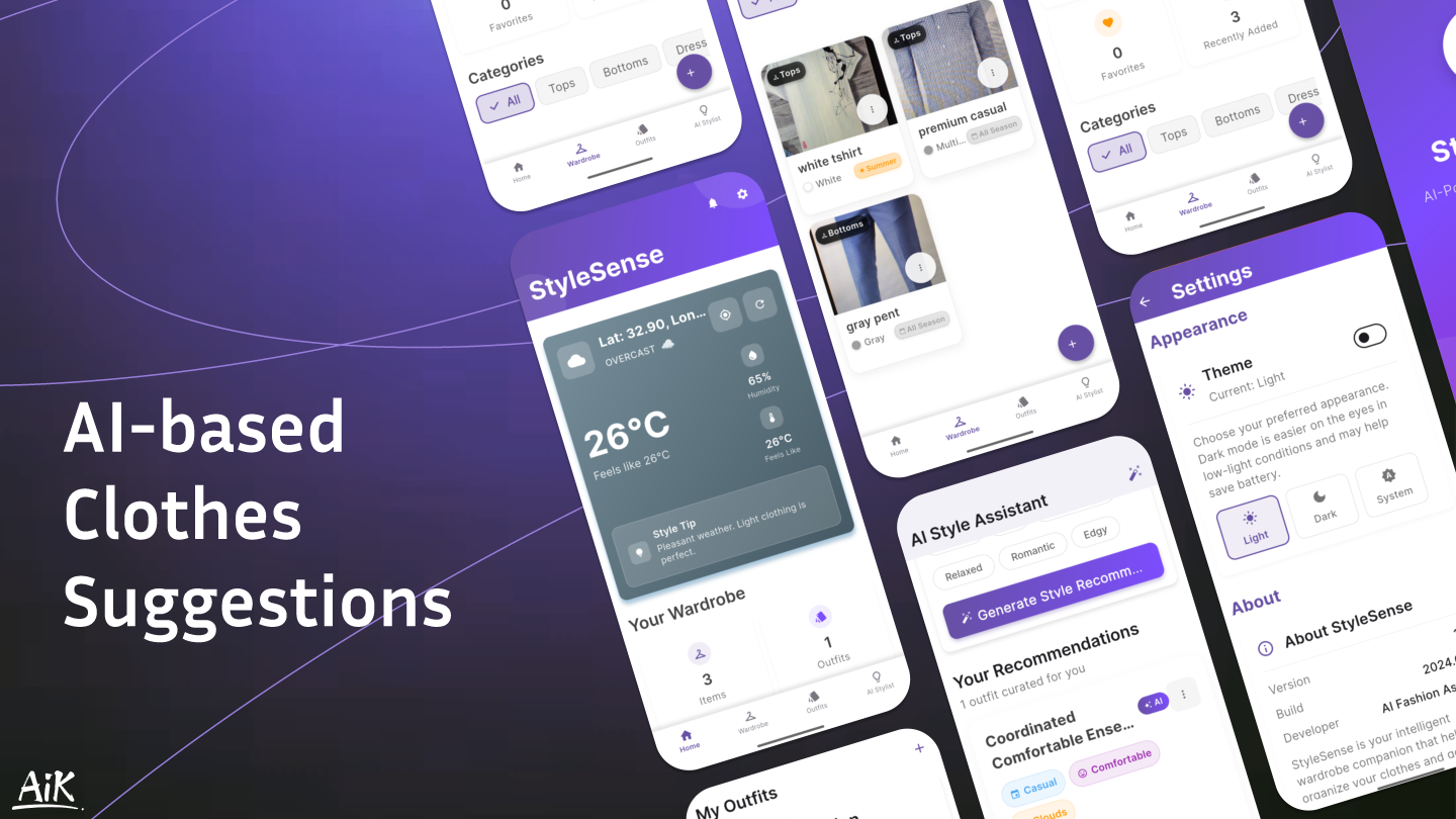 StyleSense AI Wardrobe App